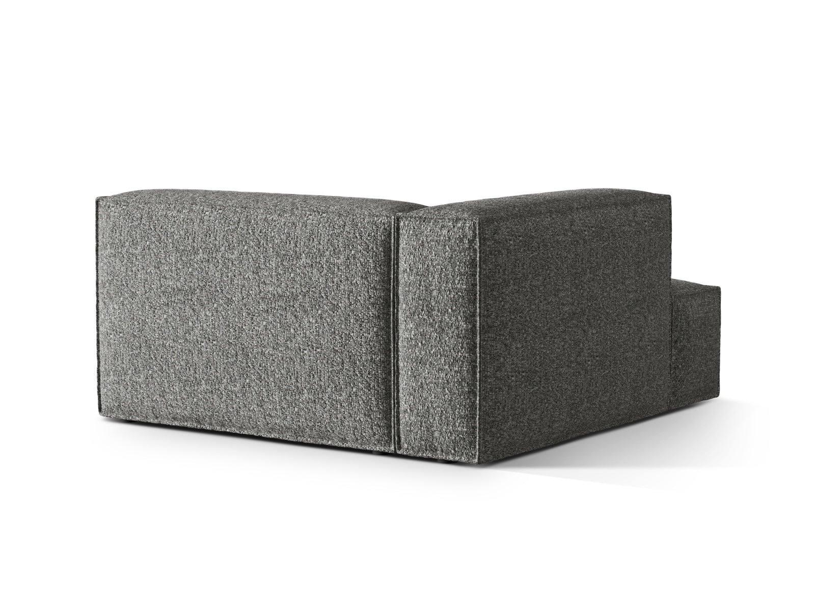 Moderne Nuria Chaise Longue links in edlem Graphit, perfekt für gemütliche und stilvolle Wohnbereiche. Hochwertige Verarbeitung von Micadoni.