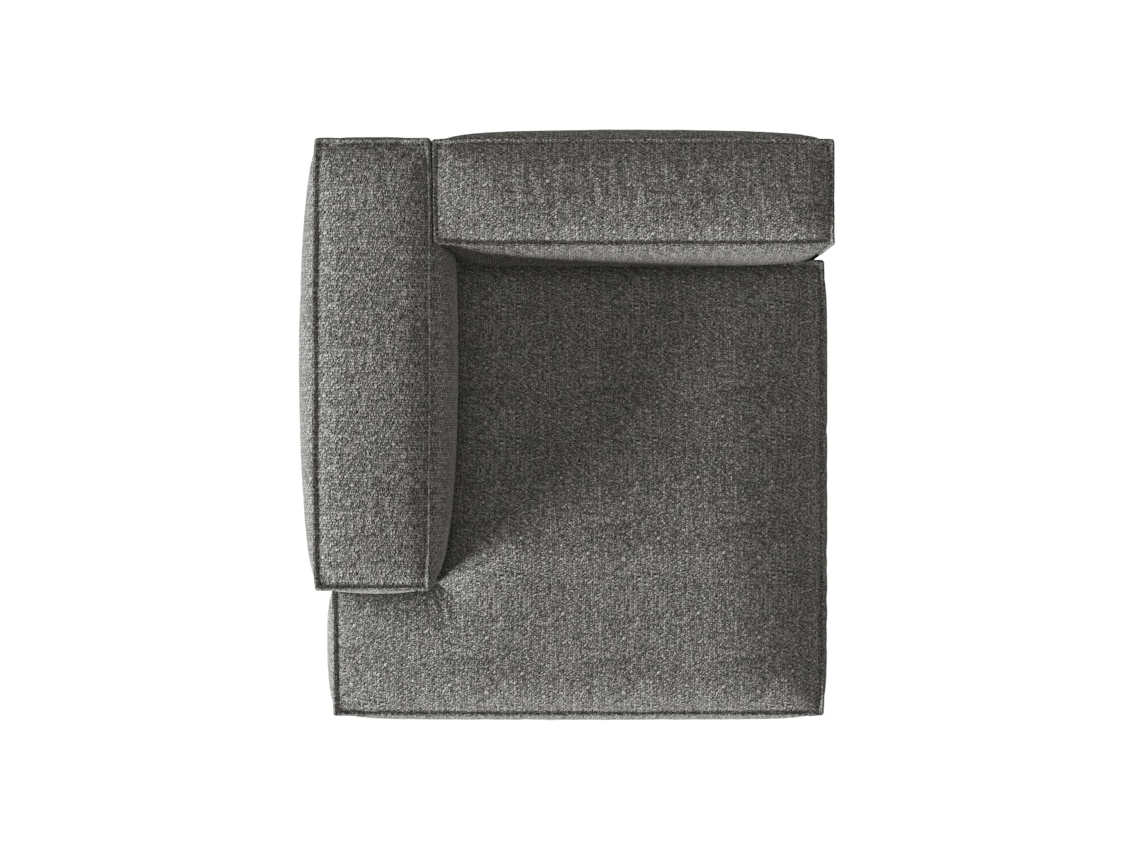 Nuria Modular Chaise Longue links 1 Sitzer in Graphite-Monet präsentiert im Onlineshop von KAQTU Design AG. Modulares Sofa ist von Micadoni