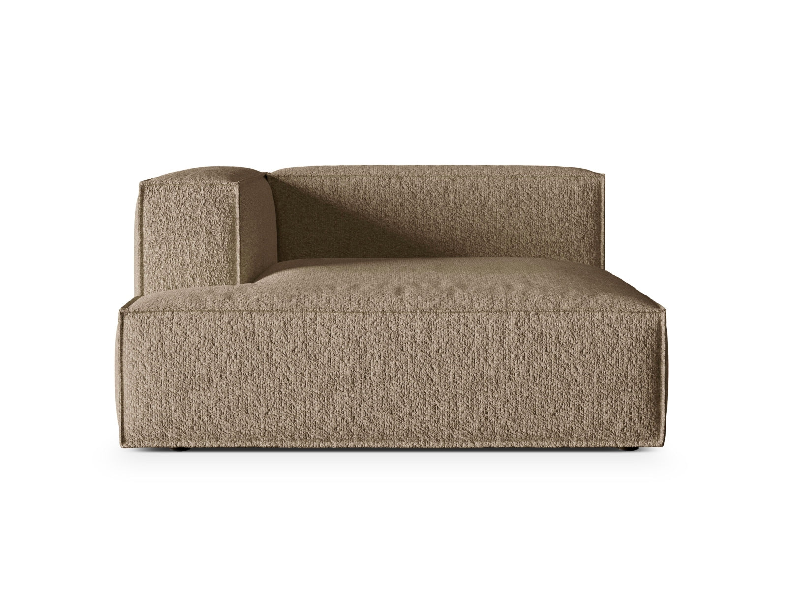 Nuria Modular Chaise Longue links 1 Sitzer in Cappuccino-Monet präsentiert im Onlineshop von KAQTU Design AG. Modulares Sofa ist von Micadoni