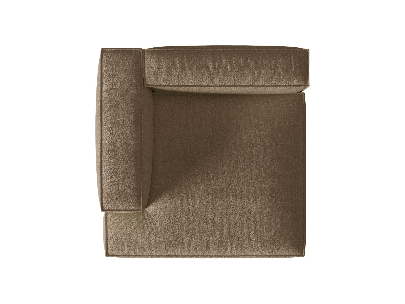 Nuria Modular Chaise Longue links 1 Sitzer in Cappuccino-Monet präsentiert im Onlineshop von KAQTU Design AG. Modulares Sofa ist von Micadoni