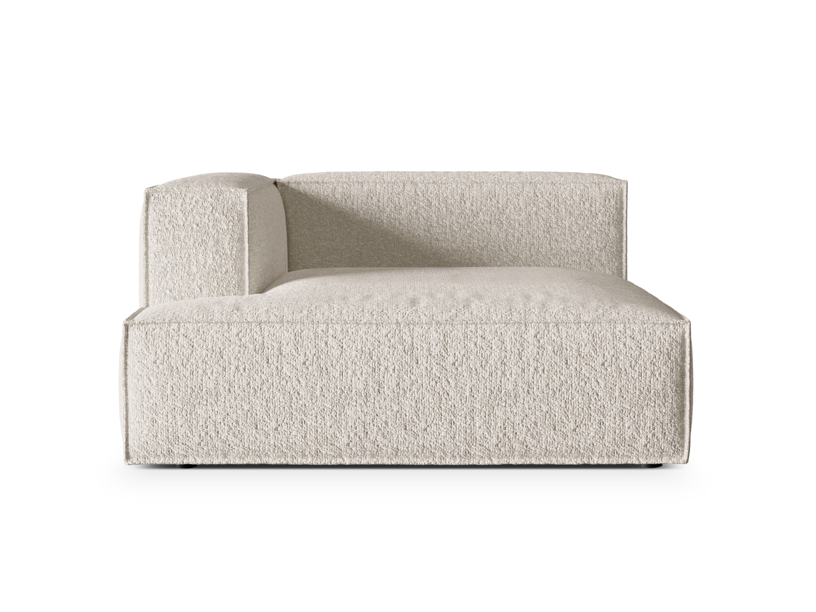 Nuria Modular Chaise Longue links 1 Sitzer in Beige-Monet präsentiert im Onlineshop von KAQTU Design AG. Modulares Sofa ist von Micadoni