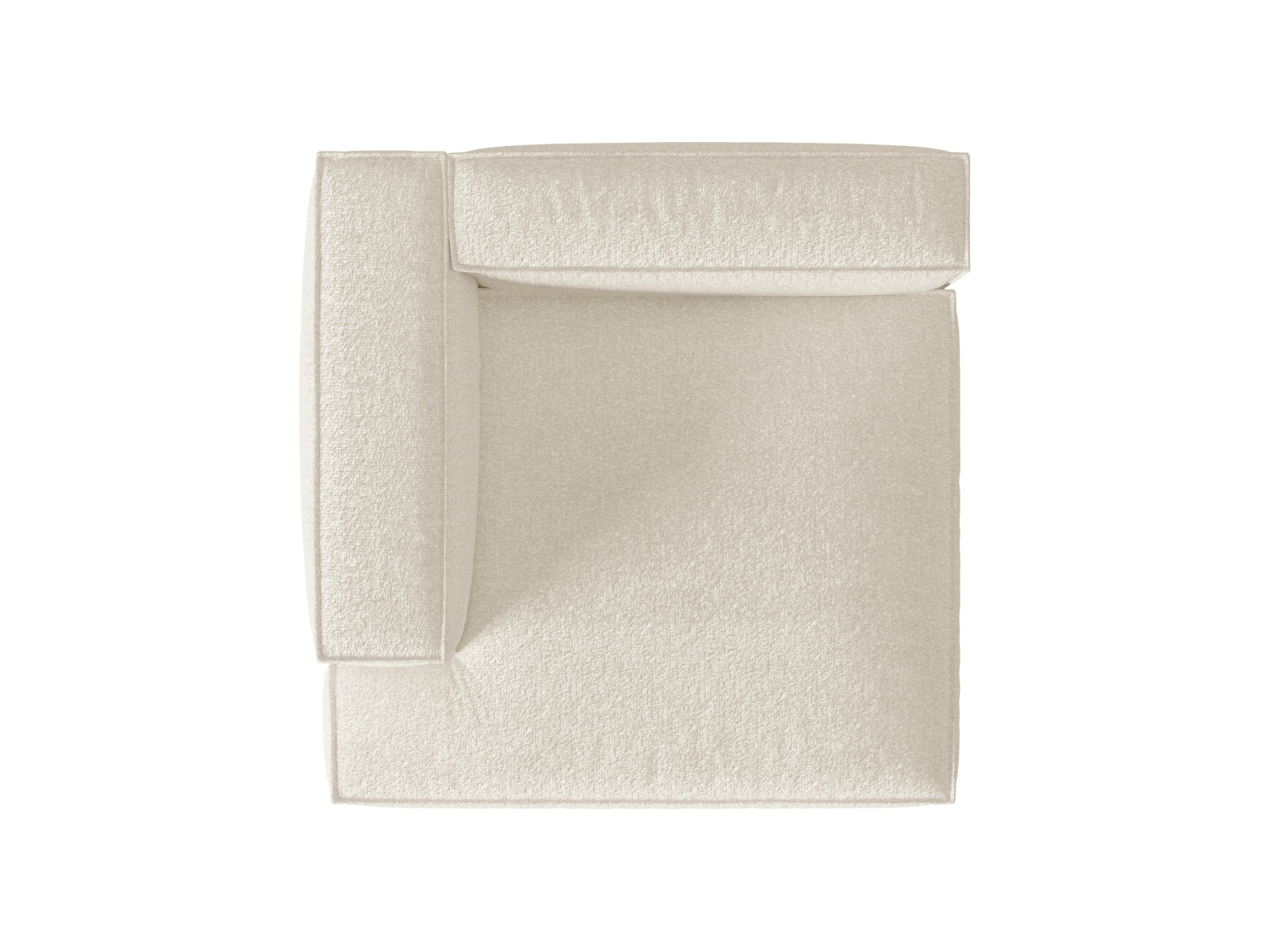 Nuria Modular Chaise Longue links 1 Sitzer in Ivory-Monet präsentiert im Onlineshop von KAQTU Design AG. Modulares Sofa ist von Micadoni