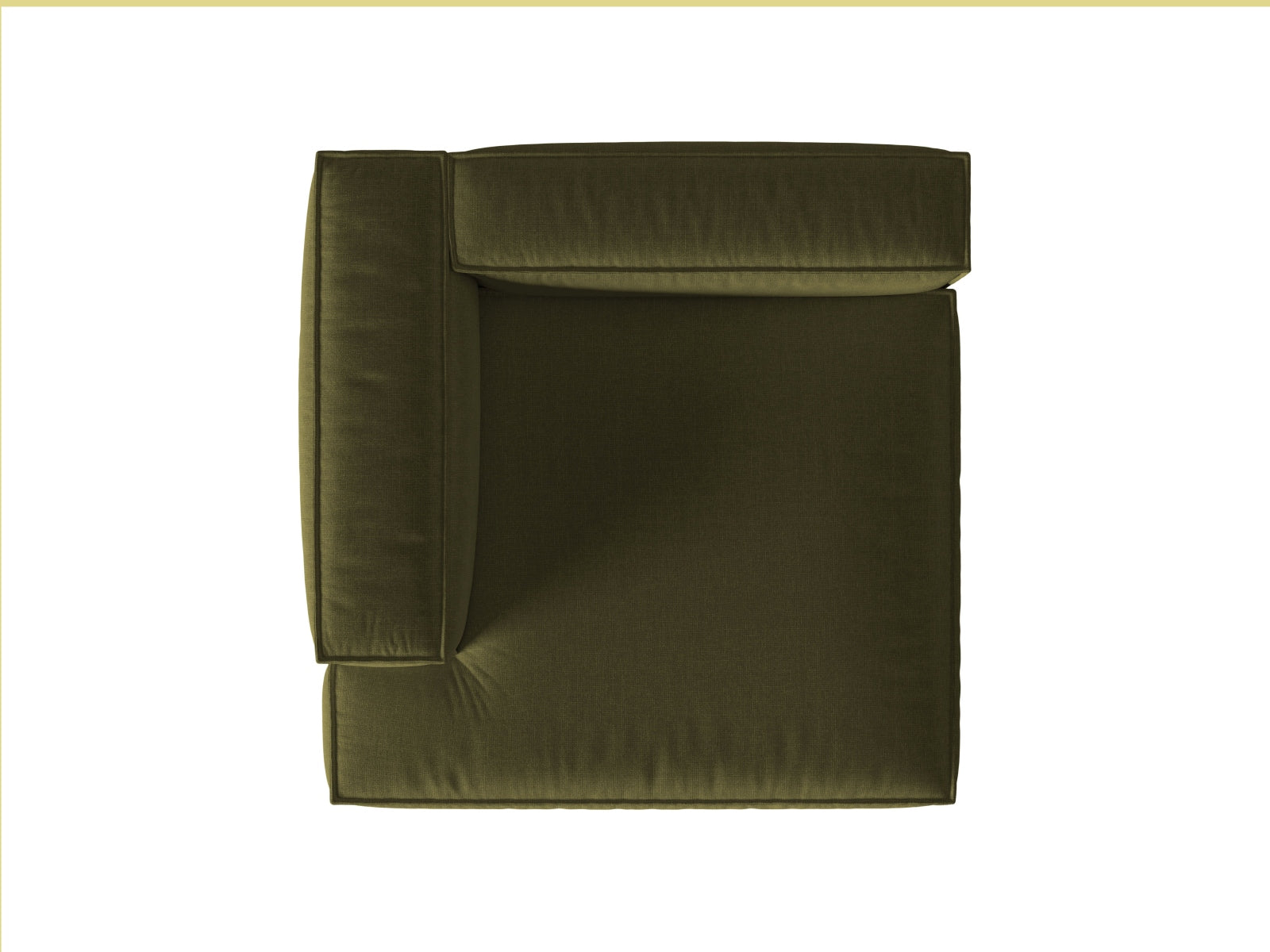 Moderne Nuria Velour Chaise Longue links, einladend und stilvoll, perfekt für entspannte Momente in jedem Wohnbereich.