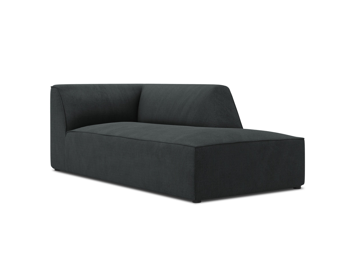 Ruby Sofa Chaise Lounge rechts 1 Sitz in Black-Scala präsentiert im Onlineshop von KAQTU Design AG. L-Sofa rechts ist von Micadoni