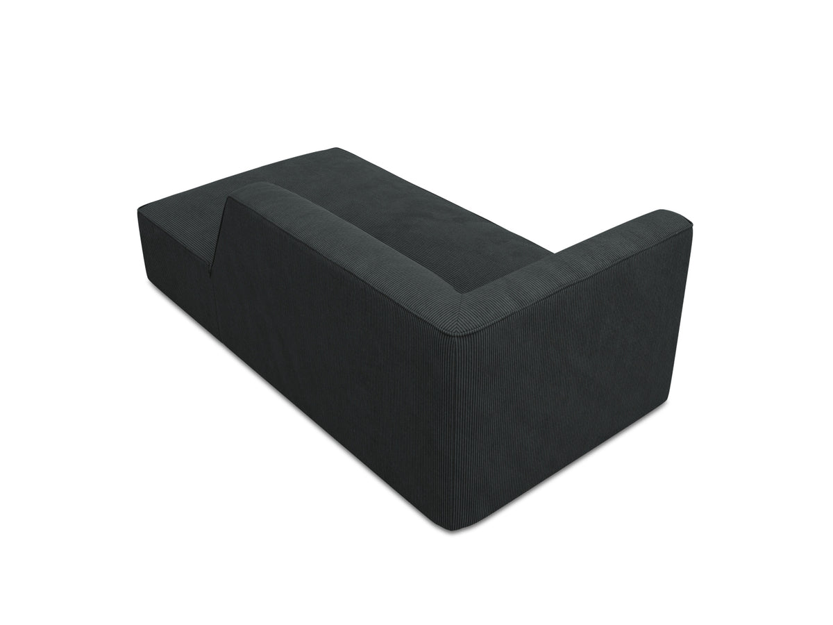 Ruby Sofa Chaise Lounge rechts 1 Sitz in Black-Scala präsentiert im Onlineshop von KAQTU Design AG. L-Sofa rechts ist von Micadoni