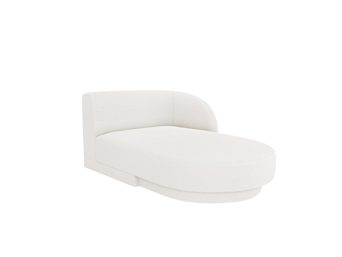 Miley Boucle Sofa Chaise Lounge rechts 2 Sitzer in White-Baloo präsentiert im Onlineshop von KAQTU Design AG. L-Sofa rechts ist von Micadoni