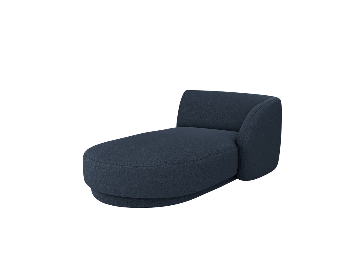Miley Boucle Sofa Chaise Lounge rechts 2 Sitzer in Dark Blue-Baloo präsentiert im Onlineshop von KAQTU Design AG. L-Sofa rechts ist von Micadoni
