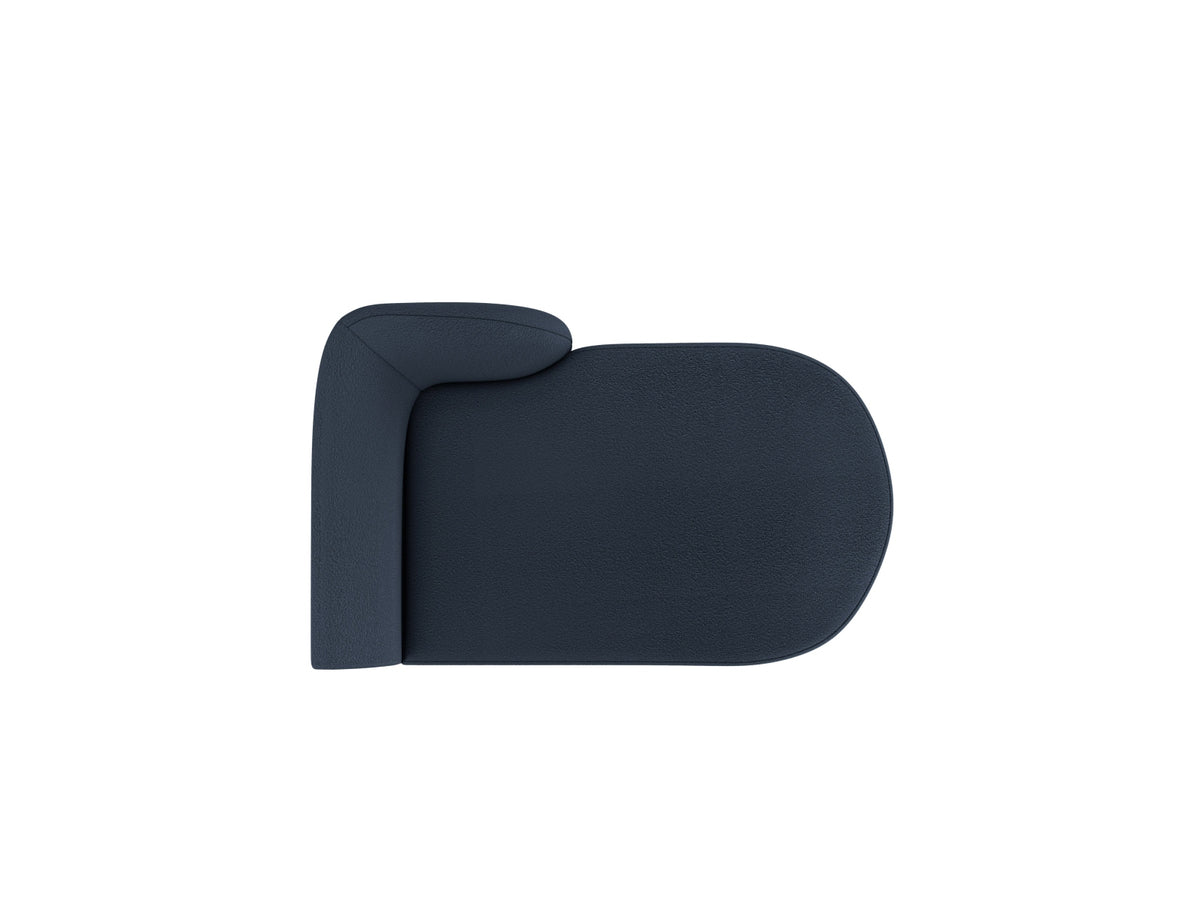 Miley Boucle Sofa Chaise Lounge rechts 2 Sitzer in Dark Blue-Baloo präsentiert im Onlineshop von KAQTU Design AG. L-Sofa rechts ist von Micadoni