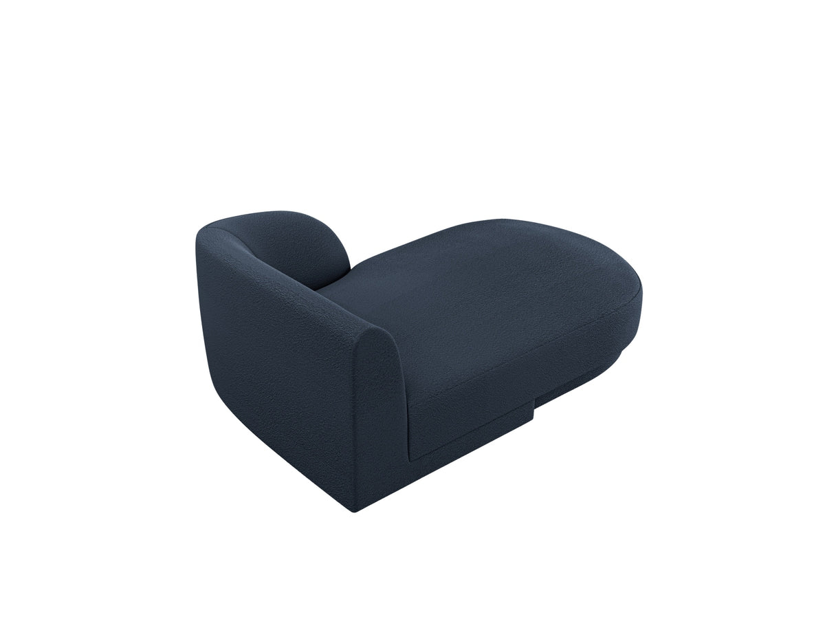 Miley Boucle Sofa Chaise Lounge rechts 2 Sitzer in Dark Blue-Baloo präsentiert im Onlineshop von KAQTU Design AG. L-Sofa rechts ist von Micadoni