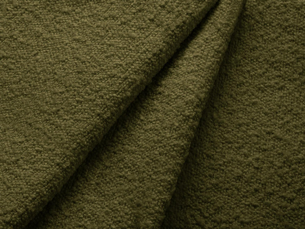 Miley Boucle Sofa Chaise Lounge rechts 2 Sitzer in Dark Olive Green-Baloo präsentiert im Onlineshop von KAQTU Design AG. L-Sofa rechts ist von Micadoni