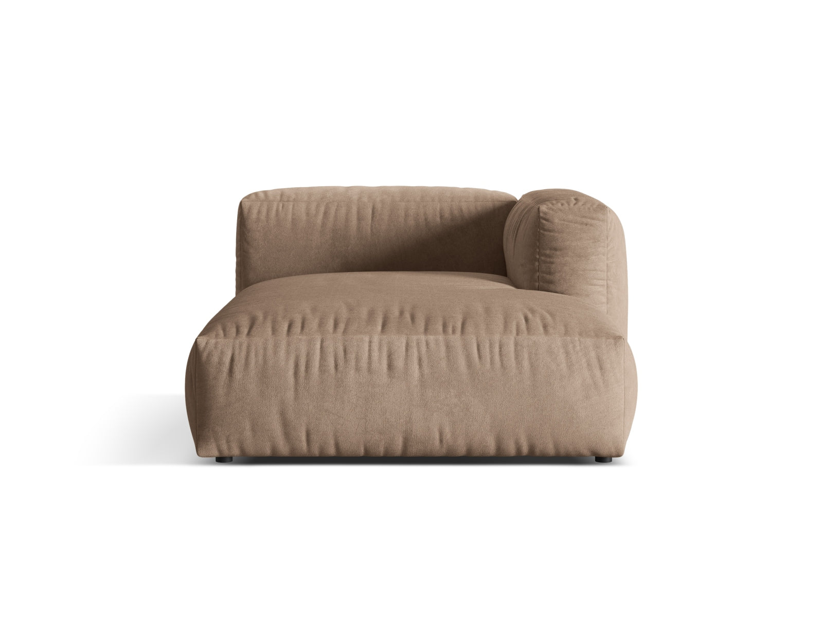 Martina Sofa Chaise Lounge rechts 1 Sitz in Dark Beige-Vogue präsentiert im Onlineshop von KAQTU Design AG. L-Sofa rechts ist von Micadoni