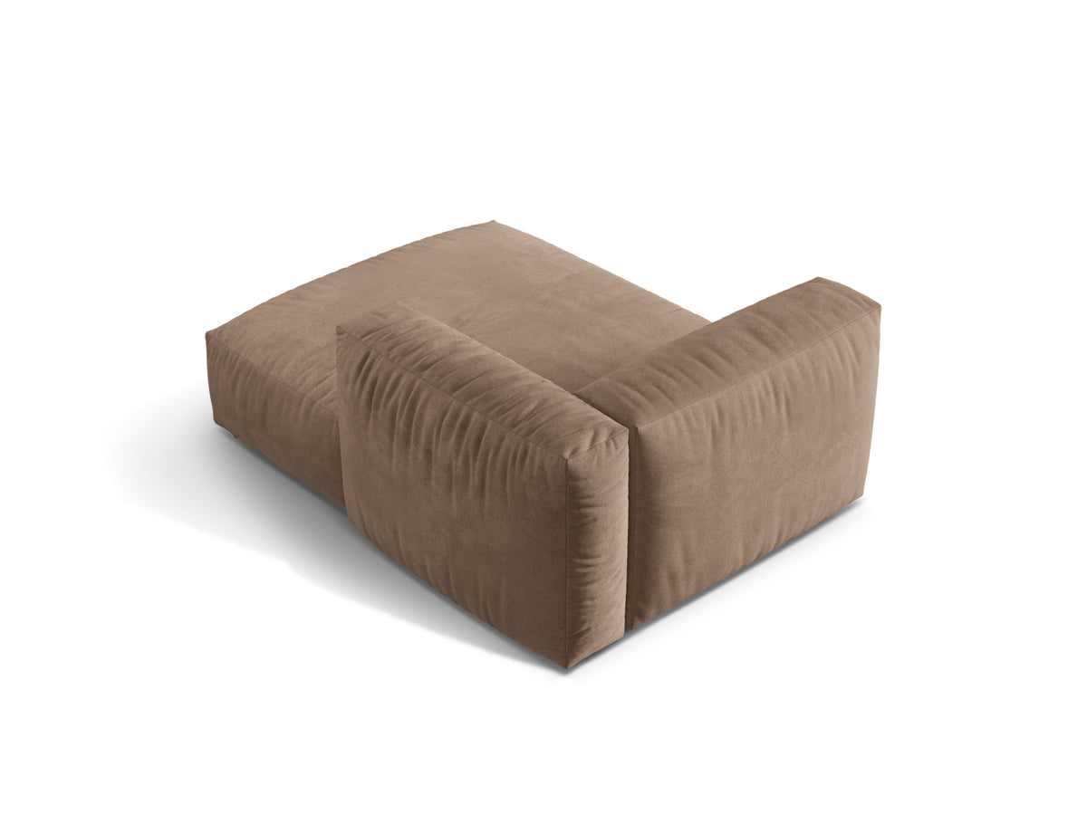 Martina Sofa Chaise Lounge rechts 1 Sitz in Dark Beige-Vogue präsentiert im Onlineshop von KAQTU Design AG. L-Sofa rechts ist von Micadoni
