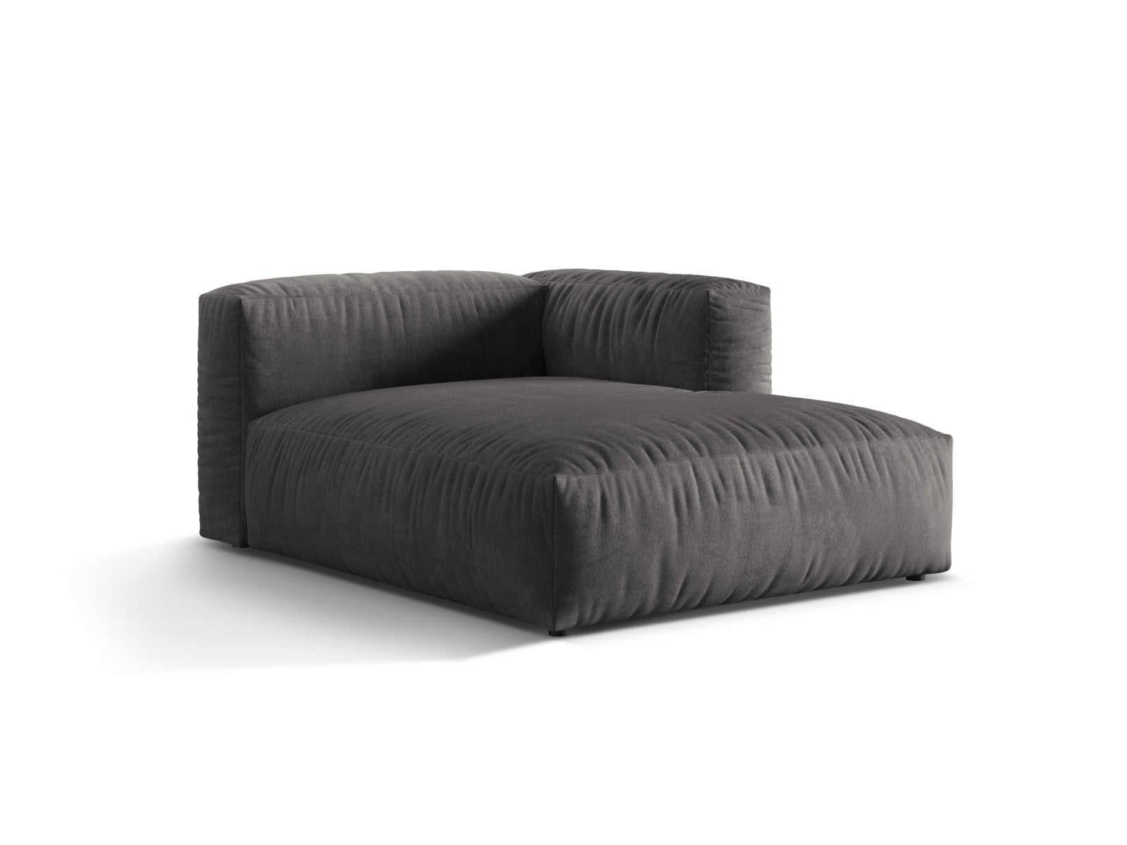 Elegantes Martina Sofa Chaise Lounge rechts in stilvollem Grau, ideal für moderne Wohnräume. Hochwertige Verarbeitung von Micadoni.