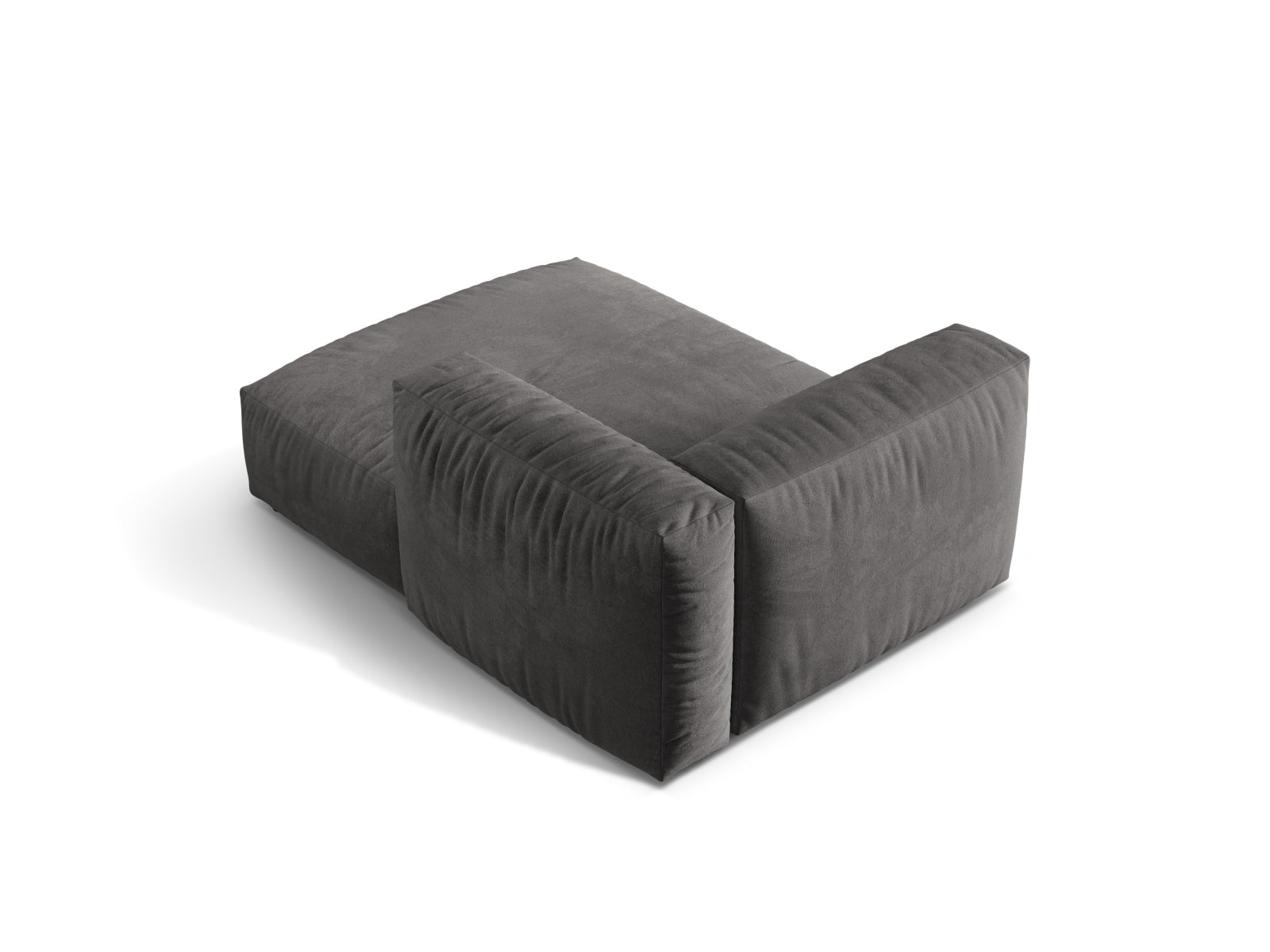 Stilvolles Martina Sofa Chaise Lounge rechts in edlem Grau, perfekt für gemütliche Wohnbereiche. Hochwertige Qualität von Micadoni.