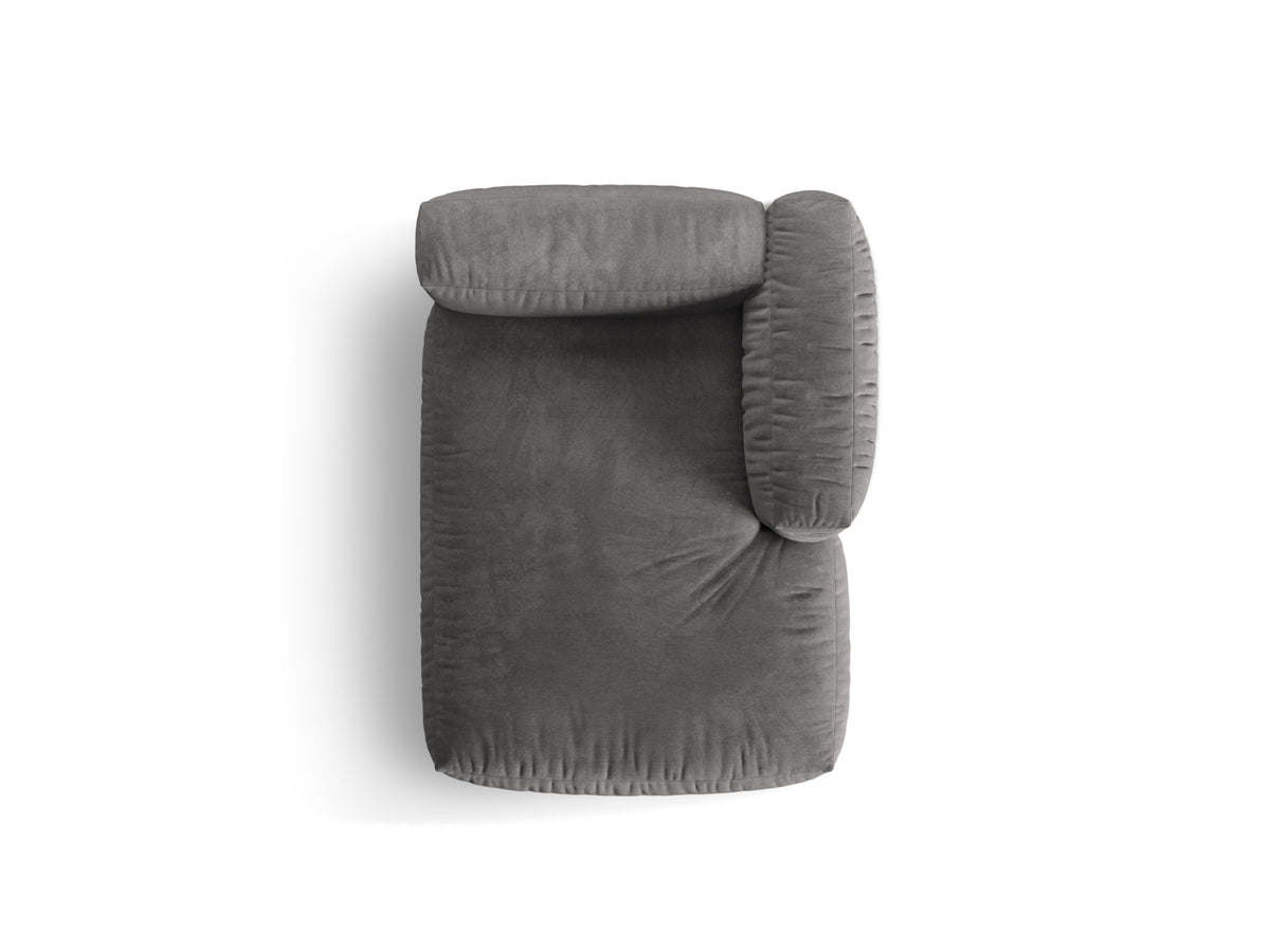 Martina Sofa Chaise Lounge rechts 1 Sitz in Grey-Vogue präsentiert im Onlineshop von KAQTU Design AG. L-Sofa rechts ist von Micadoni