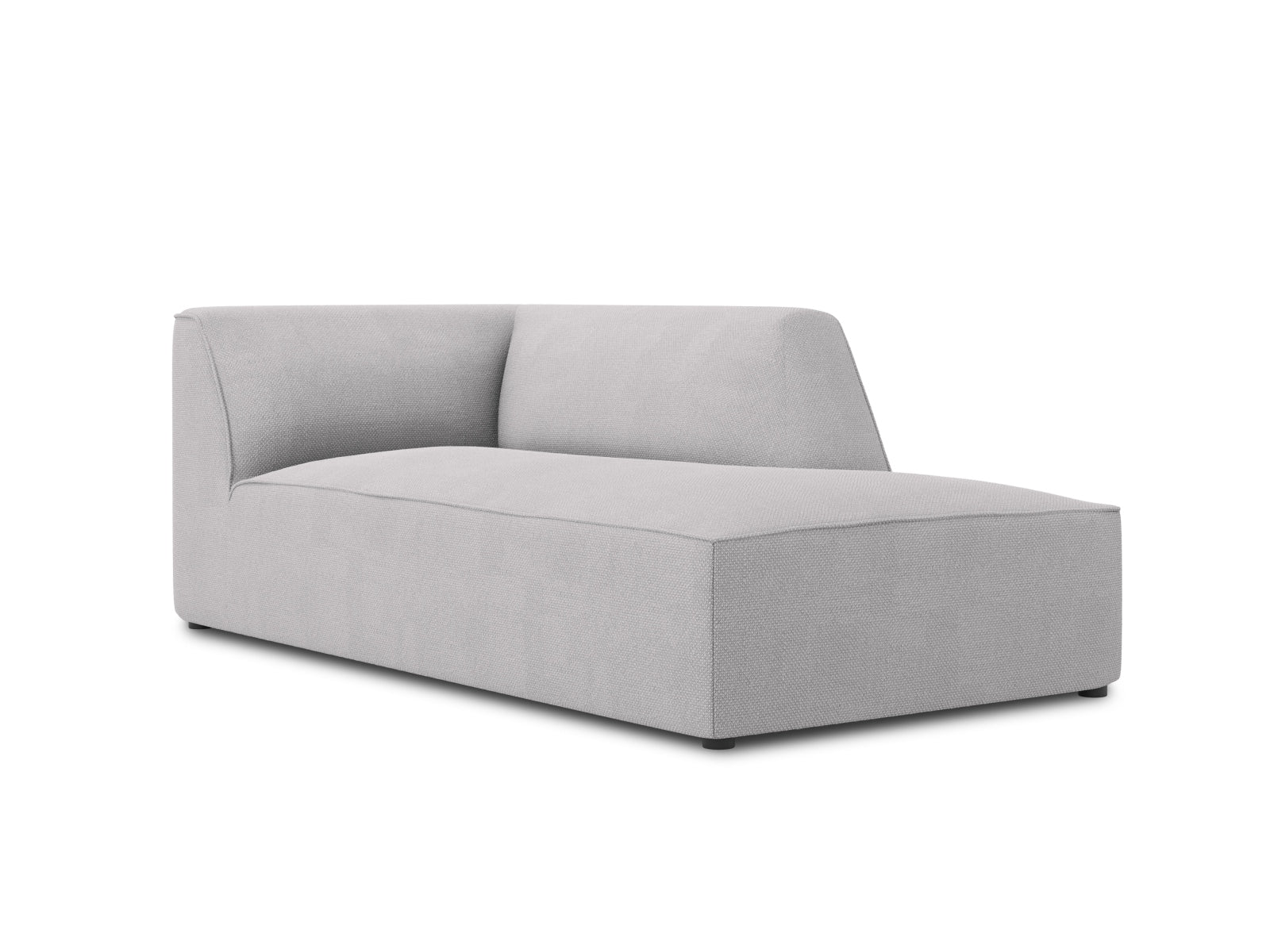 Elegantes Ruby Sofa Chaise Lounge in Hellgrau, ideal für stilvolle Wohnräume. Rechtsseitige 1-Sitz-Lösung von Micadoni.