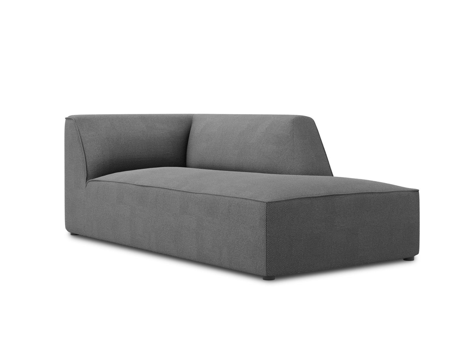 Elegantes Ruby Sofa Chaise Lounge in Grau, ideal für stilvolle Wohnräume. Rechtsseitige Sitzgelegenheit von Micadoni.