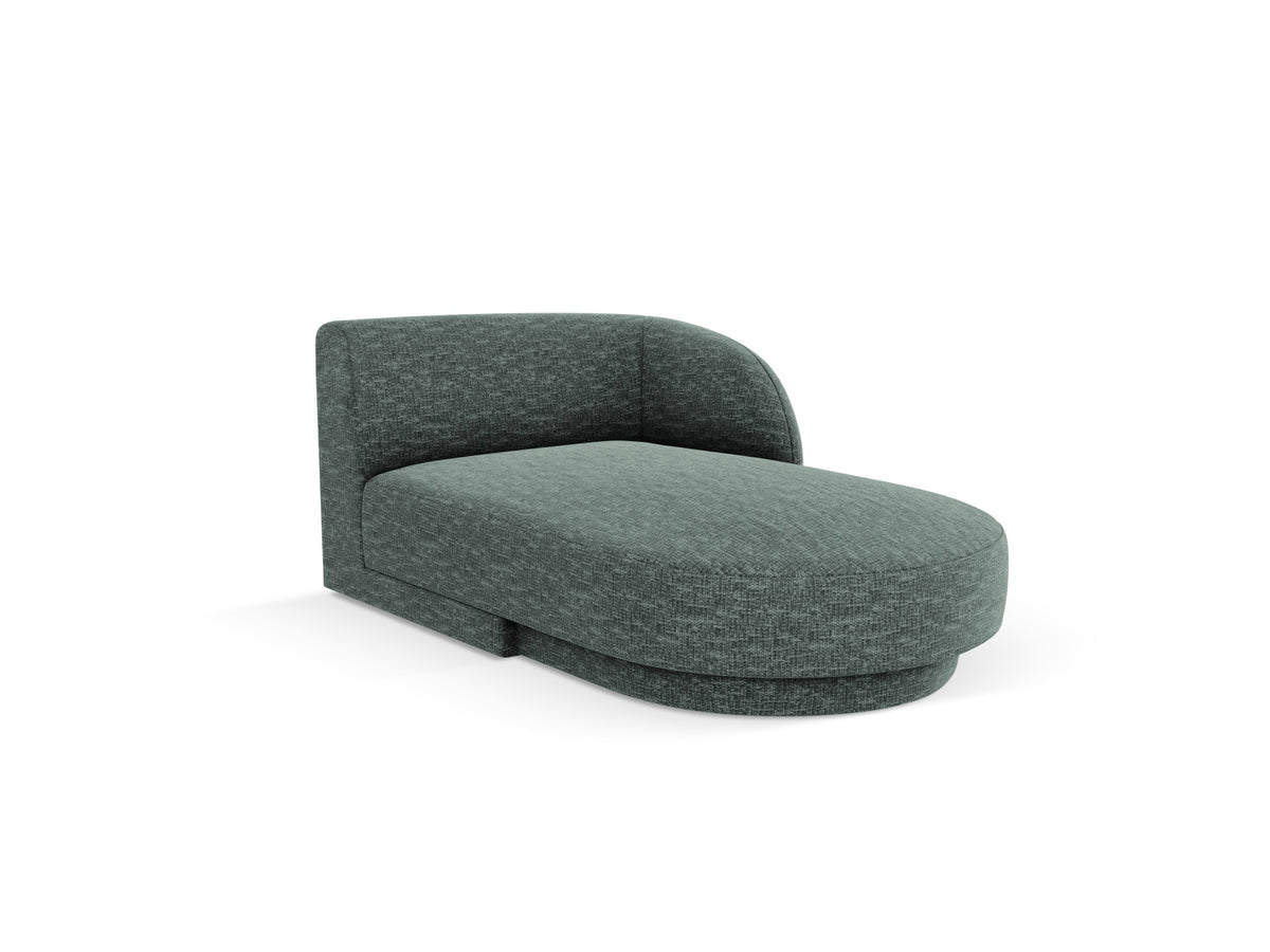 Miley Sofa Chaise Lounge rechts 2 Sitzer in Petrol-Haga präsentiert im Onlineshop von KAQTU Design AG. L-Sofa rechts ist von Micadoni