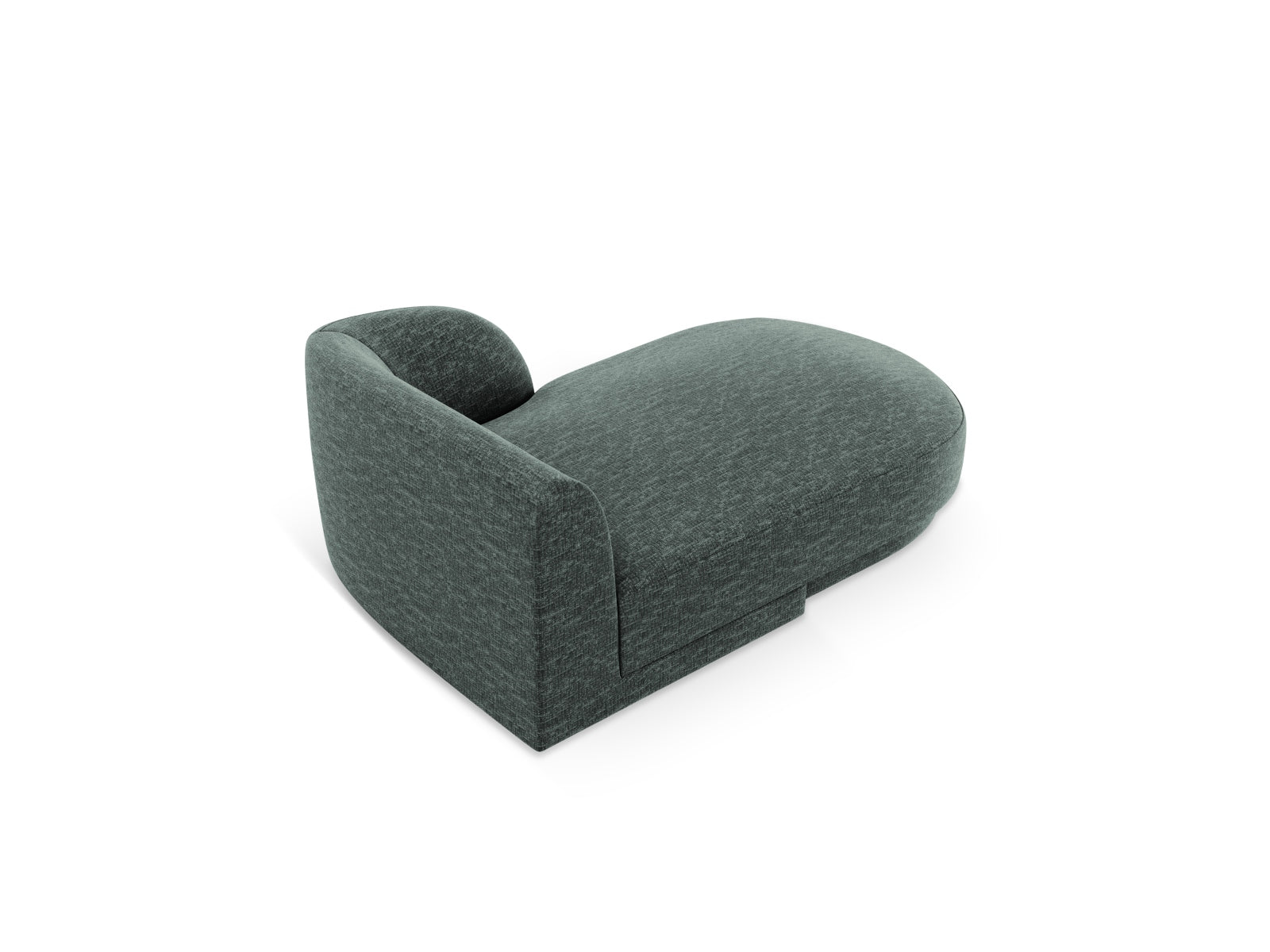 Stylisches Miley Chaise Lounge Sofa rechts, 2-Sitzer in trendigem Petrol-Haga, perfekt für zeitgemäße Inneneinrichtungen.
