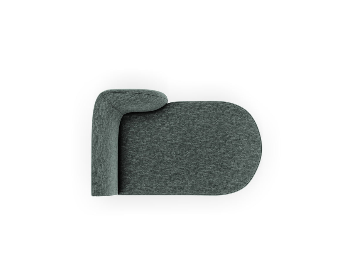 Miley Sofa Chaise Lounge rechts 2 Sitzer in Petrol-Haga präsentiert im Onlineshop von KAQTU Design AG. L-Sofa rechts ist von Micadoni