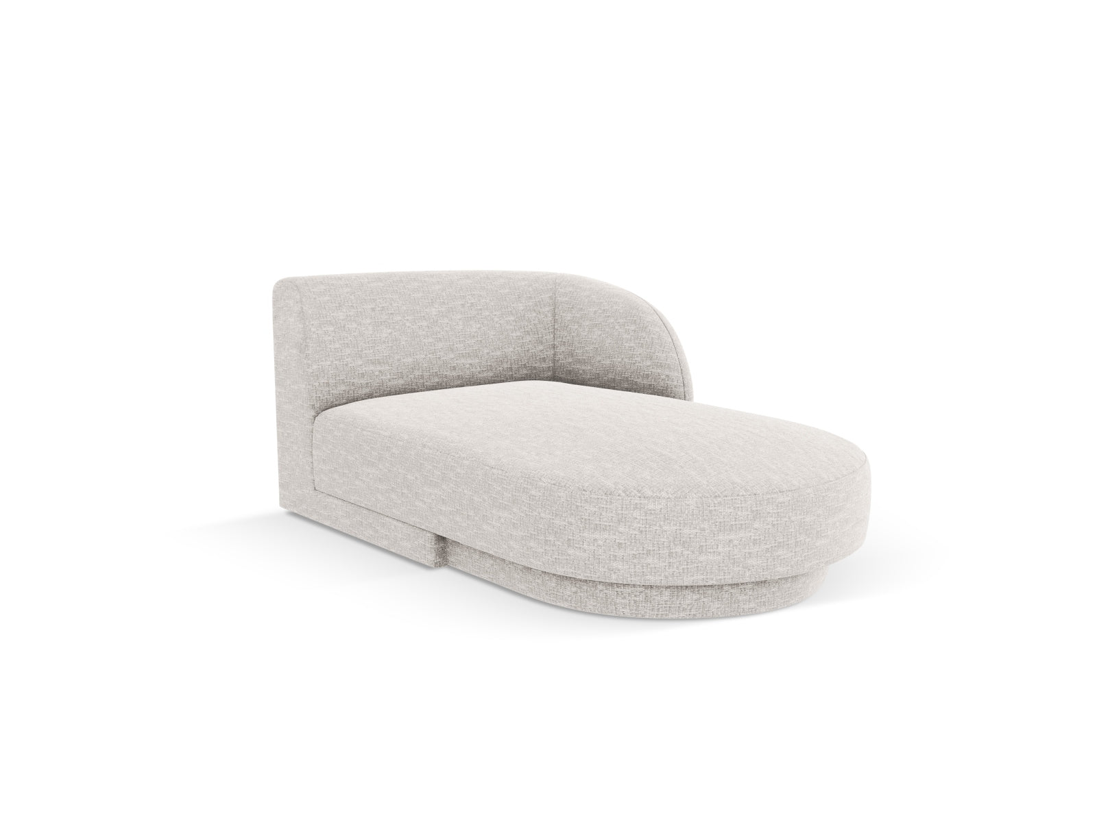 Miley Sofa Chaise Lounge rechts 2 Sitzer in Light Grey präsentiert im Onlineshop von KAQTU Design AG. L-Sofa rechts ist von Micadoni