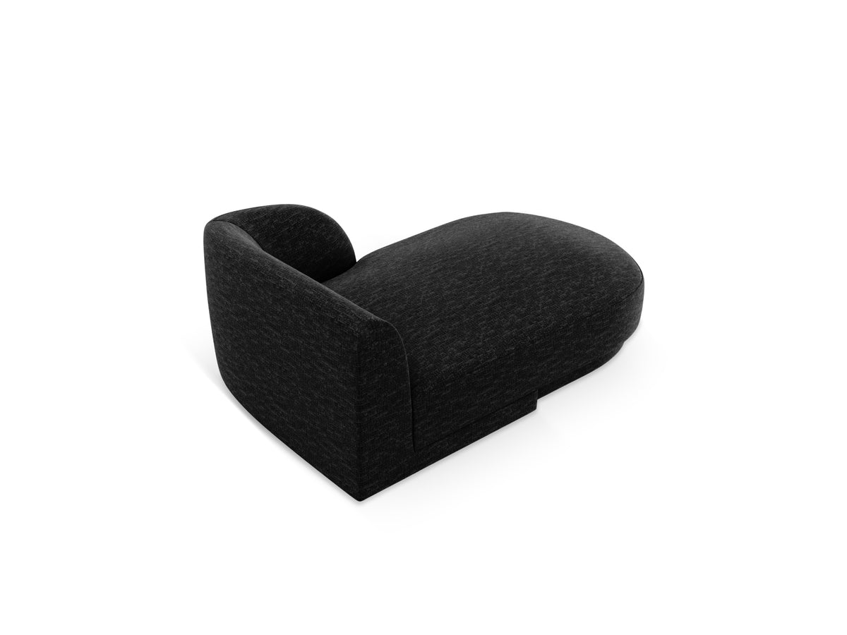 Miley Sofa Chaise Lounge rechts 2 Sitzer in Black-Haga präsentiert im Onlineshop von KAQTU Design AG. L-Sofa rechts ist von Micadoni