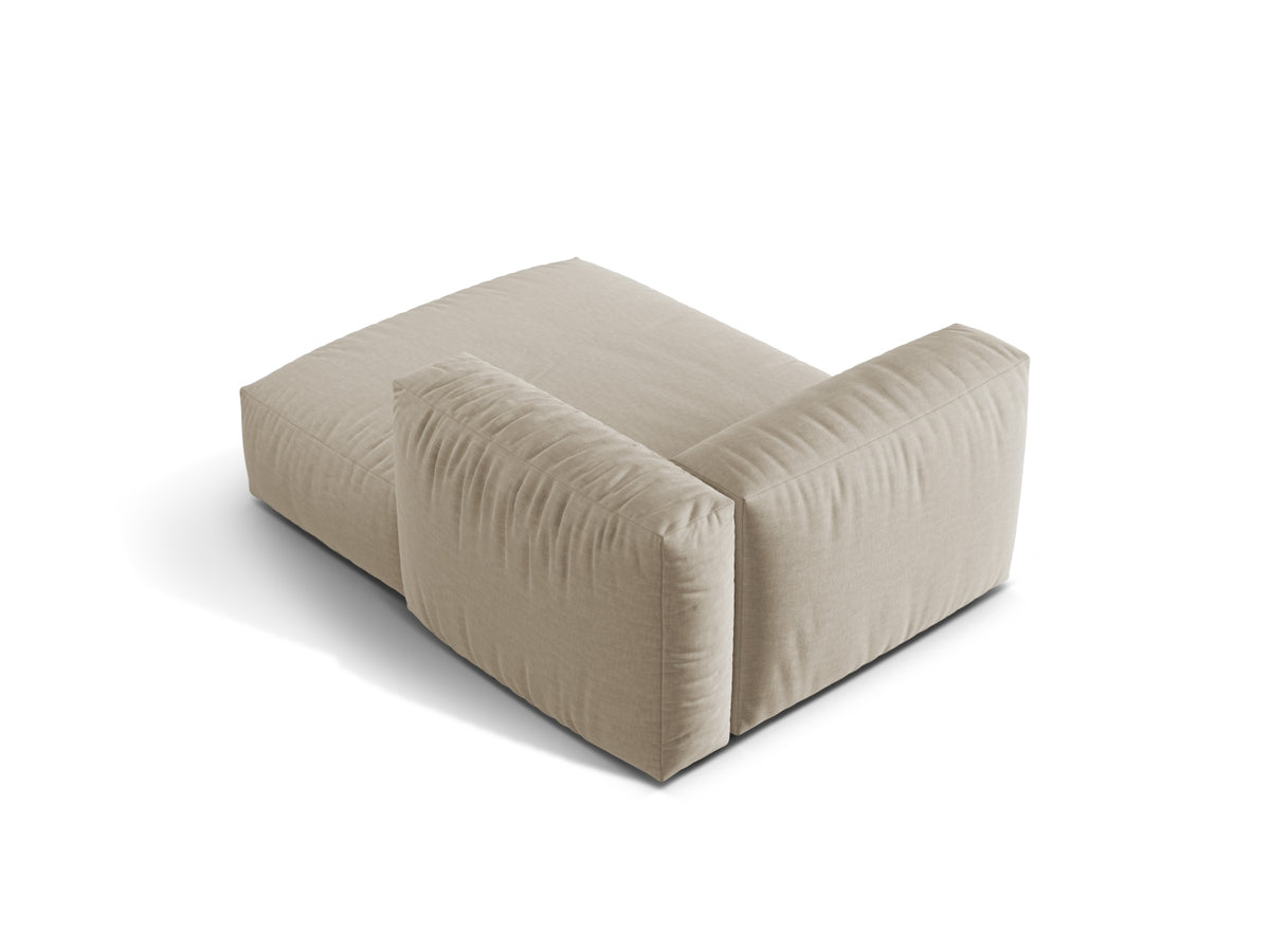 Martina Sofa Chaise Lounge rechts 1 Sitz in Light Beige-Boston präsentiert im Onlineshop von KAQTU Design AG. L-Sofa rechts ist von Micadoni