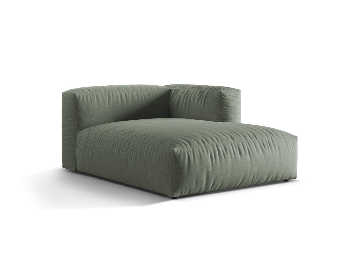 Martina Sofa Chaise Lounge rechts 1 Sitz in Moss Green-Boston präsentiert im Onlineshop von KAQTU Design AG. L-Sofa rechts ist von Micadoni