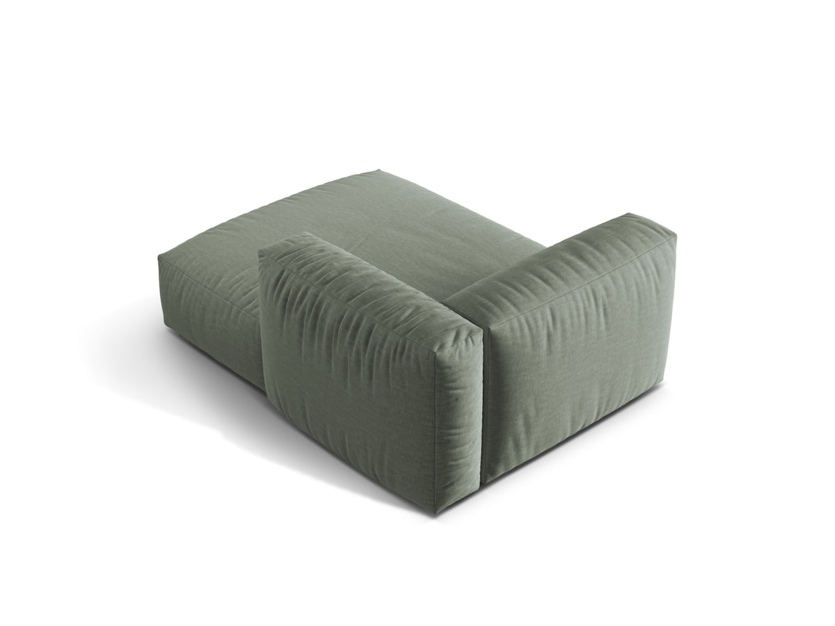 Martina Sofa Chaise Lounge rechts 1 Sitz in Moss Green-Boston präsentiert im Onlineshop von KAQTU Design AG. L-Sofa rechts ist von Micadoni