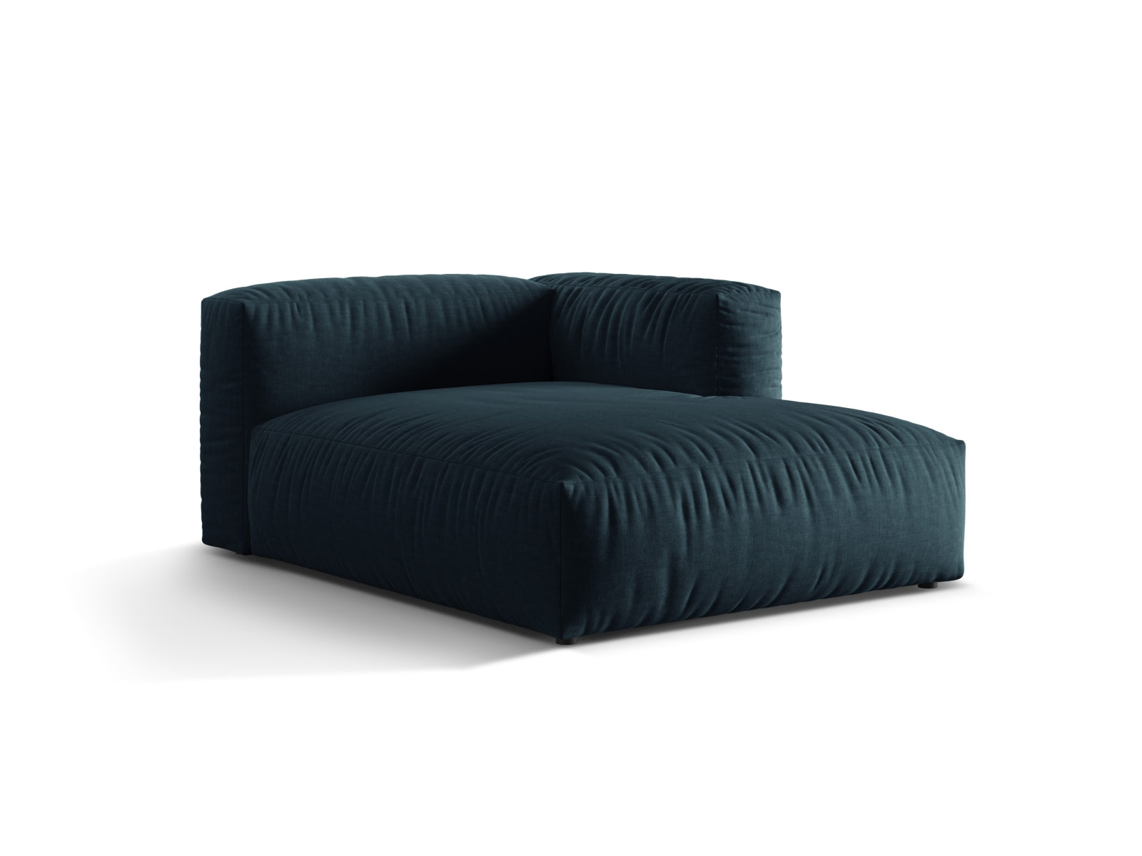 Elegantes Martina Sofa Chaise Lounge rechts in Blue Jeans-Boston, ideal für stilvolle Wohnräume. Hochwertige Verarbeitung von Micadoni.