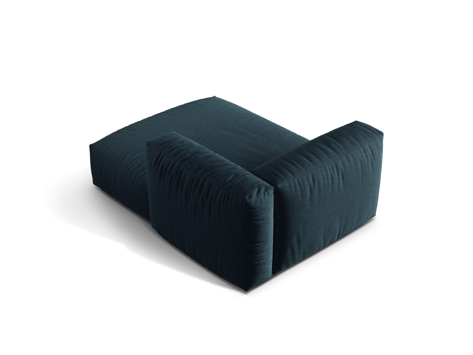 Modernes Martina Sofa Chaise Lounge rechts in Blue Jeans-Boston, perfekt für gemütliche und stilvolle Wohnbereiche. Hochwertige Qualität von Micadoni.