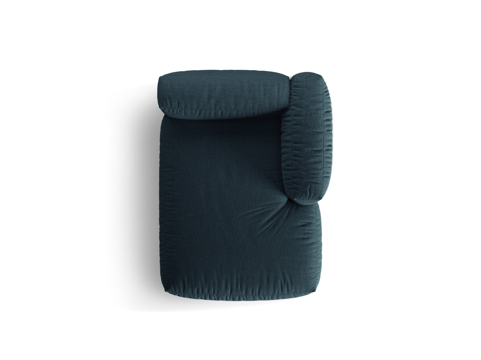 Elegantes Martina Sofa Chaise Lounge rechts in Blue Jeans-Boston, ideal für stilvolle Wohnräume und entspannte Stunden. Hochwertige Verarbeitung von Micadoni.