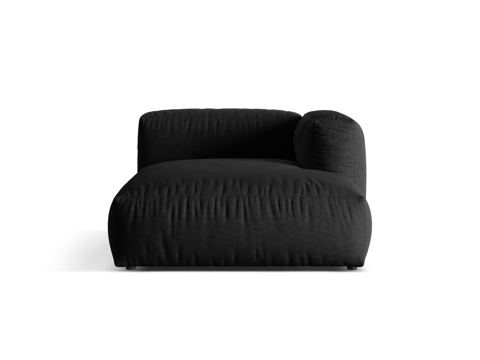 Martina Sofa Chaise Lounge rechts 1 Sitz in Black präsentiert im Onlineshop von KAQTU Design AG. L-Sofa rechts ist von Micadoni