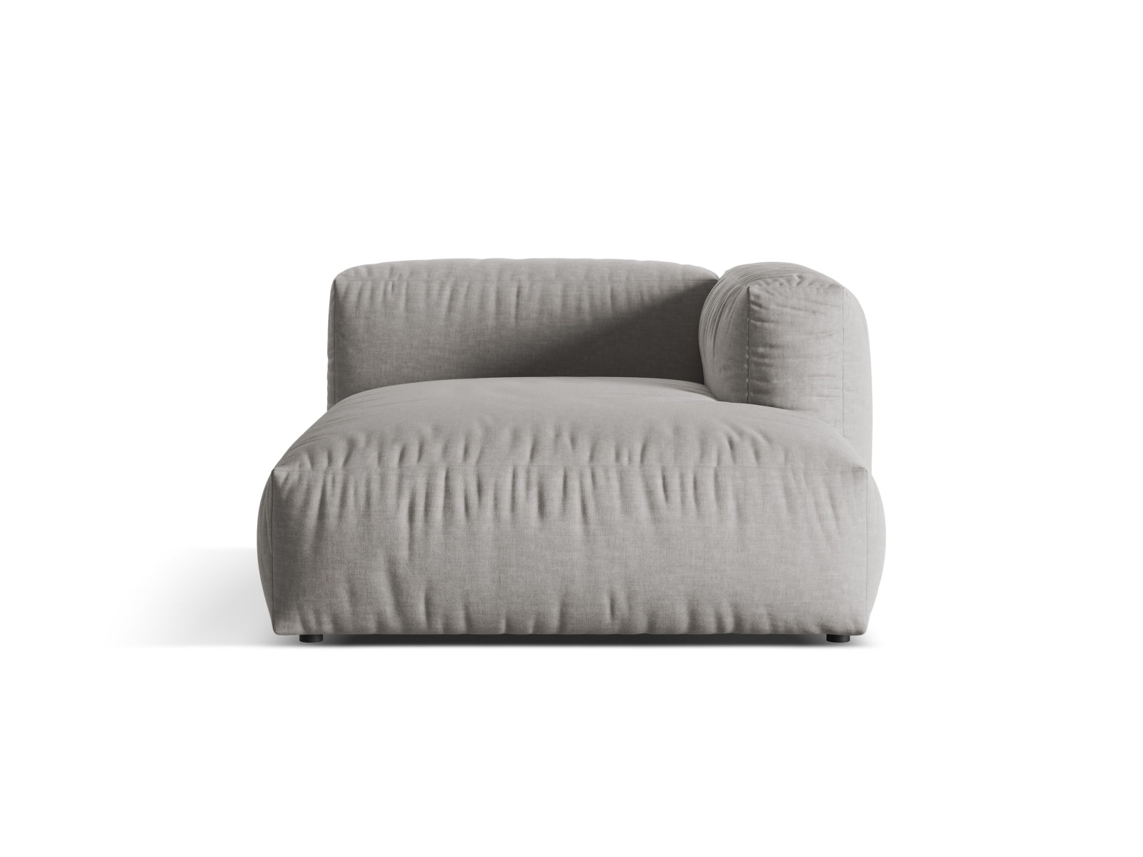 Martina Sofa Chaise Lounge rechts 1 Sitz in Light Grey-Boston präsentiert im Onlineshop von KAQTU Design AG. L-Sofa rechts ist von Micadoni