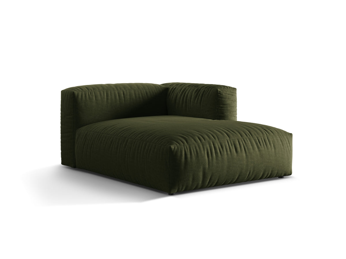 Martina Sofa Chaise Lounge rechts 1 Sitz in Green-Boston präsentiert im Onlineshop von KAQTU Design AG. L-Sofa rechts ist von Micadoni