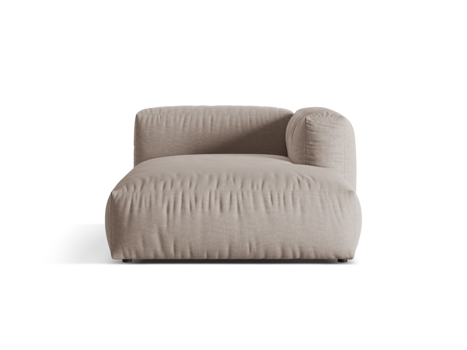 Martina Sofa Chaise Lounge rechts 1 Sitz in Dark Beige-Boston präsentiert im Onlineshop von KAQTU Design AG. L-Sofa rechts ist von Micadoni