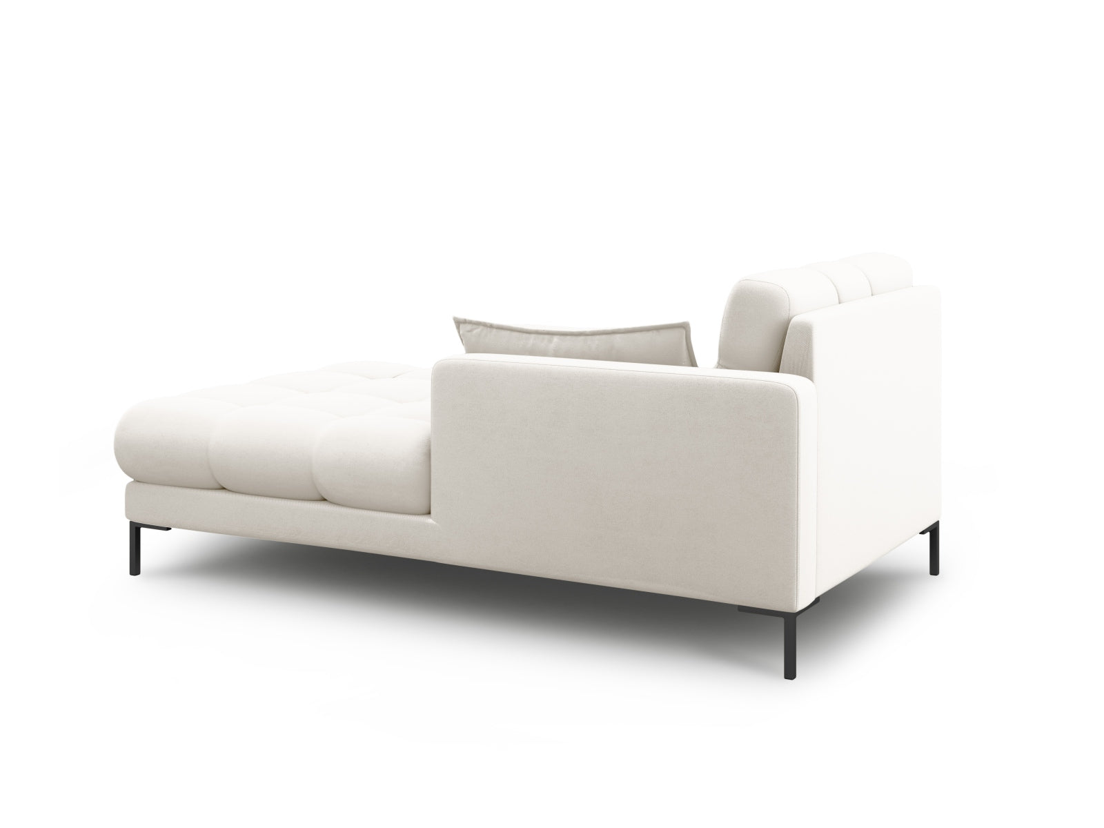 Elegantes Mamaia Sofa Chaise Lounge in Light Beige und Schwarz-Neve, ideal für stilvolle Wohnräume. Perfekt für entspannte Momente.