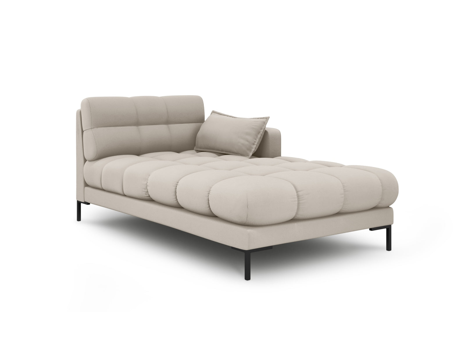 Mamaia Sofa Chaise Lounge rechts 1 Sitz in Beige/Schwarz-Neve präsentiert im Onlineshop von KAQTU Design AG. L-Sofa rechts ist von Micadoni