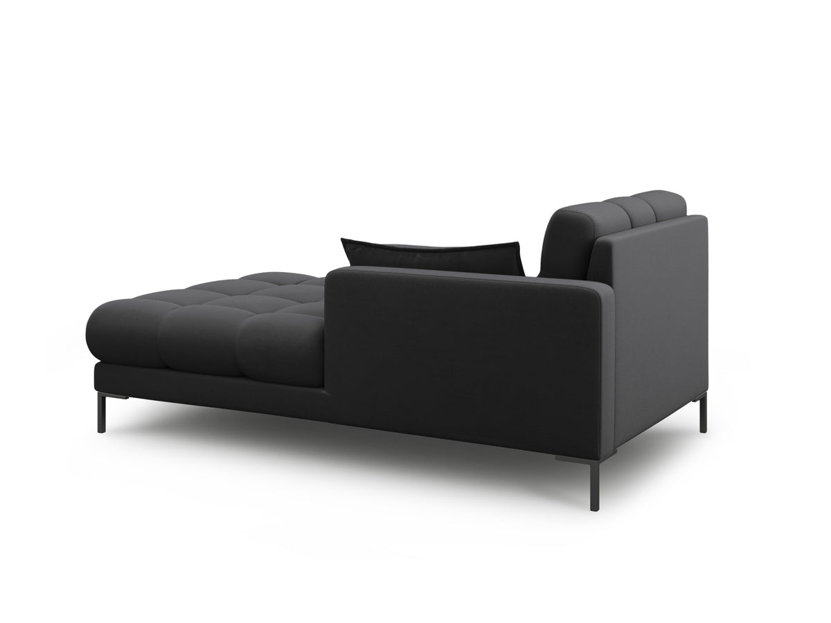 Mamaia Sofa Chaise Lounge rechts 1 Sitz in Dark Grey/Schwarz-Neve präsentiert im Onlineshop von KAQTU Design AG. L-Sofa rechts ist von Micadoni