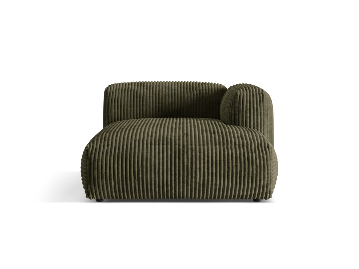 Martina Sofa Chaise Lounge rechts 1 Sitz in Moss Green-Tilia präsentiert im Onlineshop von KAQTU Design AG. L-Sofa rechts ist von Micadoni