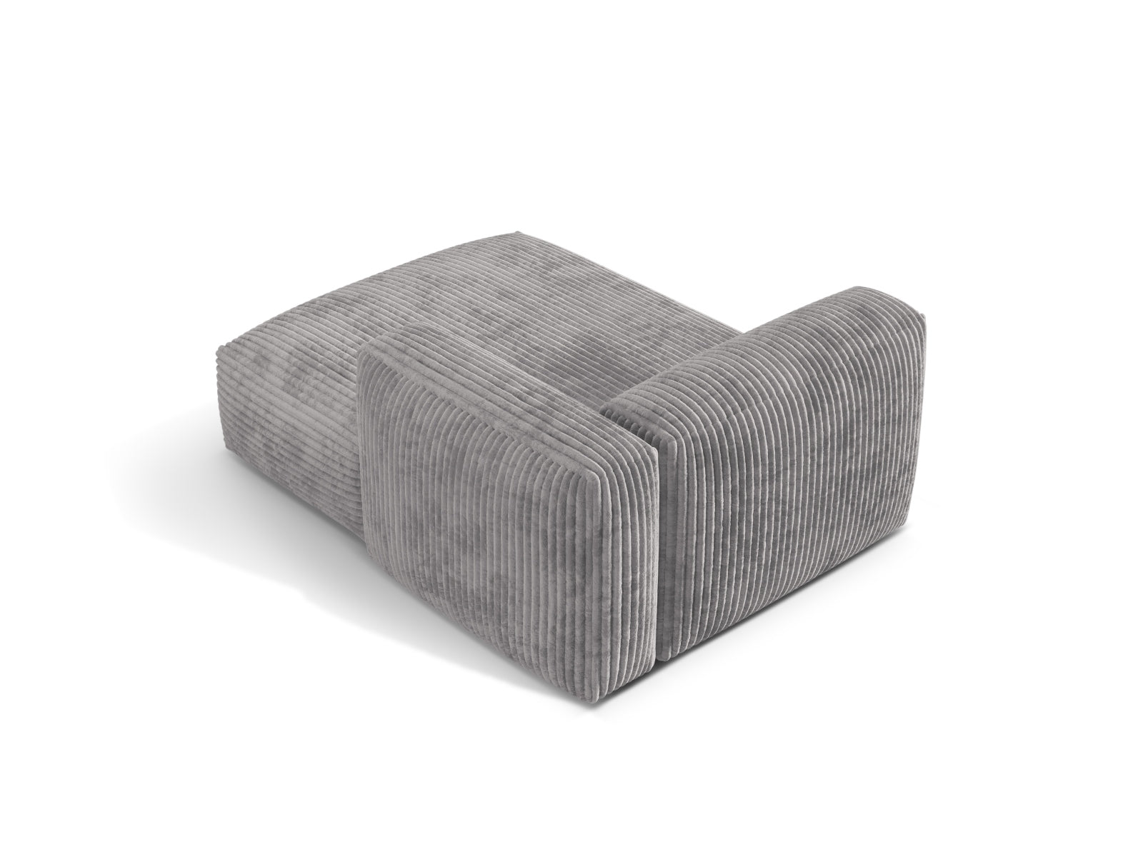 Modernes Martina Sofa Chaise Lounge in sanftem Grau, perfekt für gemütliche Ecken. Hochwertiger 1-Sitzer von Micadoni für Ihr Zuhause.