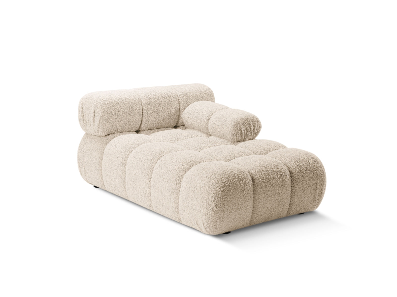 Entdecken Sie das elegante Bellis Boucle Sofa Chaise Lounge rechts von Micadoni. Komfortabel, stilvoll und ideal für Ihr modernes Wohnzimmer.