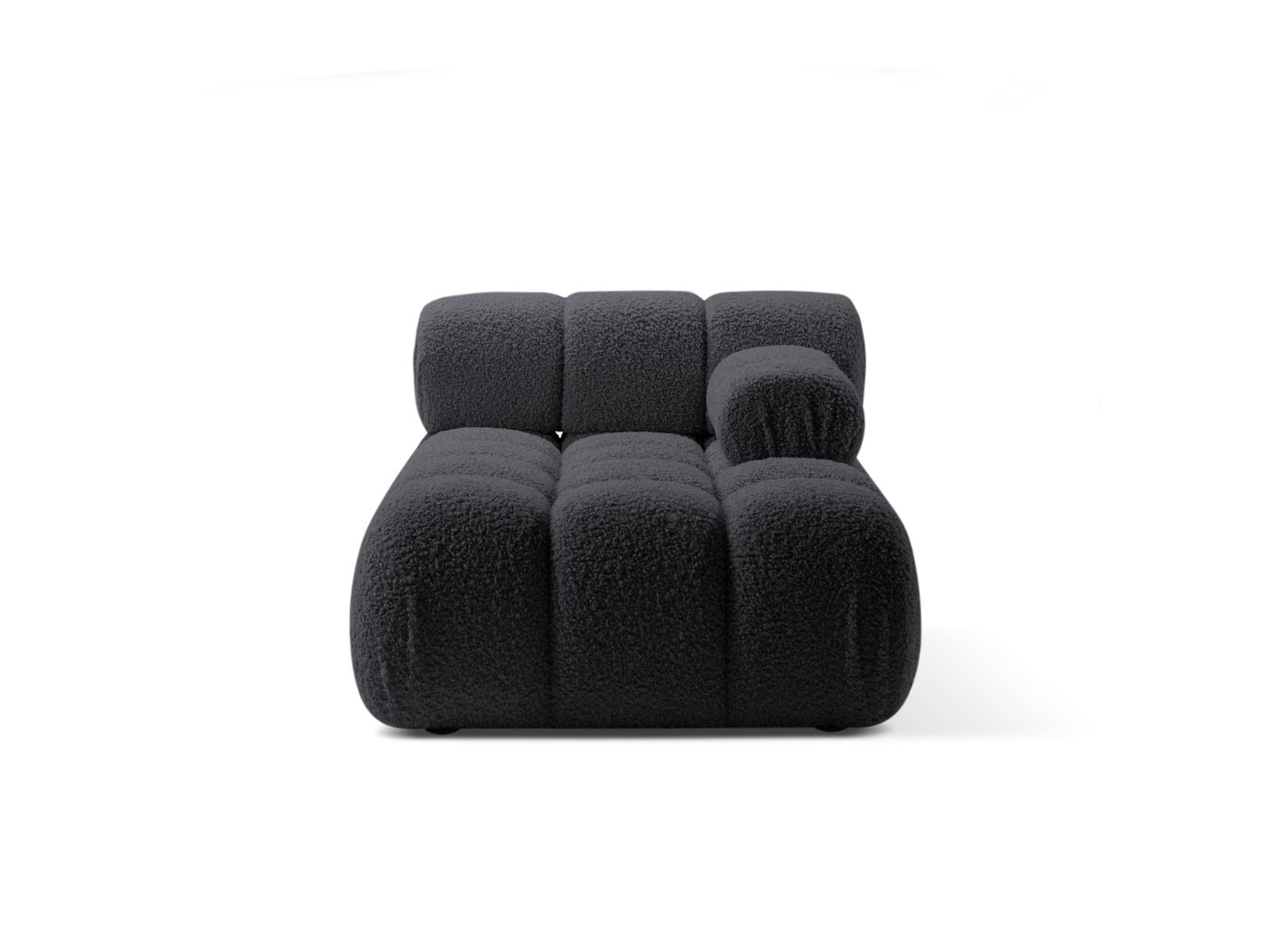 Bellis Boucle Sofa Chaise Lounge rechts 1 Sitz 94cm in Graphite präsentiert im Onlineshop von KAQTU Design AG. L-Sofa rechts ist von Micadoni