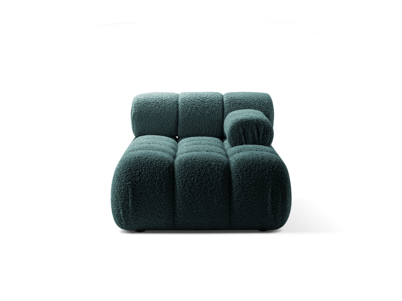 Bellis Boucle Sofa Chaise Lounge rechts 1 Sitz 94cm in Petrol präsentiert im Onlineshop von KAQTU Design AG. L-Sofa rechts ist von Micadoni