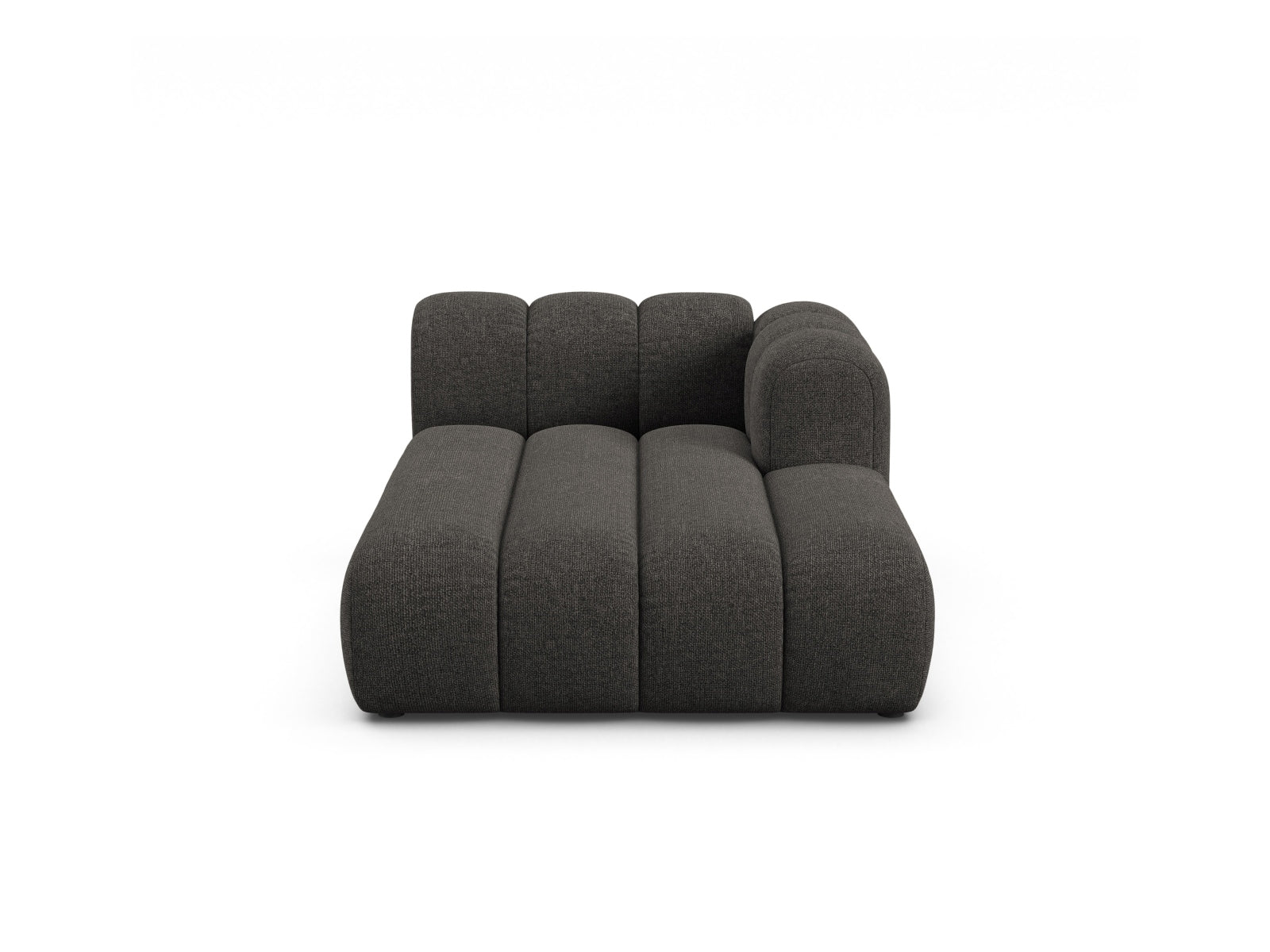 Lupine Chaise Longue rechts 2 Sitzer in Dark Grey präsentiert im Onlineshop von KAQTU Design AG. Modulares Sofa ist von Micadoni