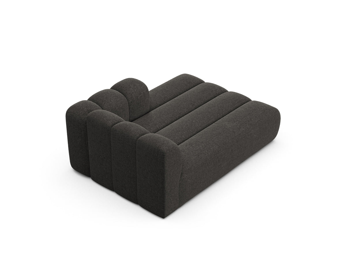 Lupine Chaise Longue rechts 2 Sitzer in Dark Grey-Eden präsentiert im Onlineshop von KAQTU Design AG. Modulares Sofa ist von Micadoni