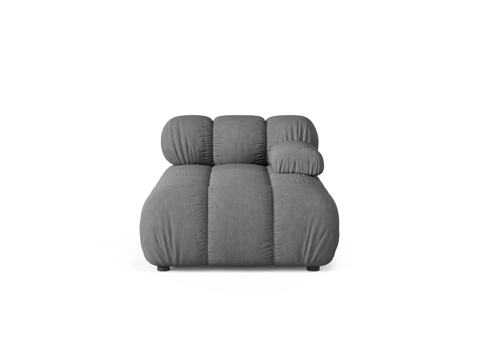 1-Sitzer Chaise Longue rechts Bellis in Grey-Liberty präsentiert im Onlineshop von KAQTU Design AG. Modulares Sofa ist von Micadoni