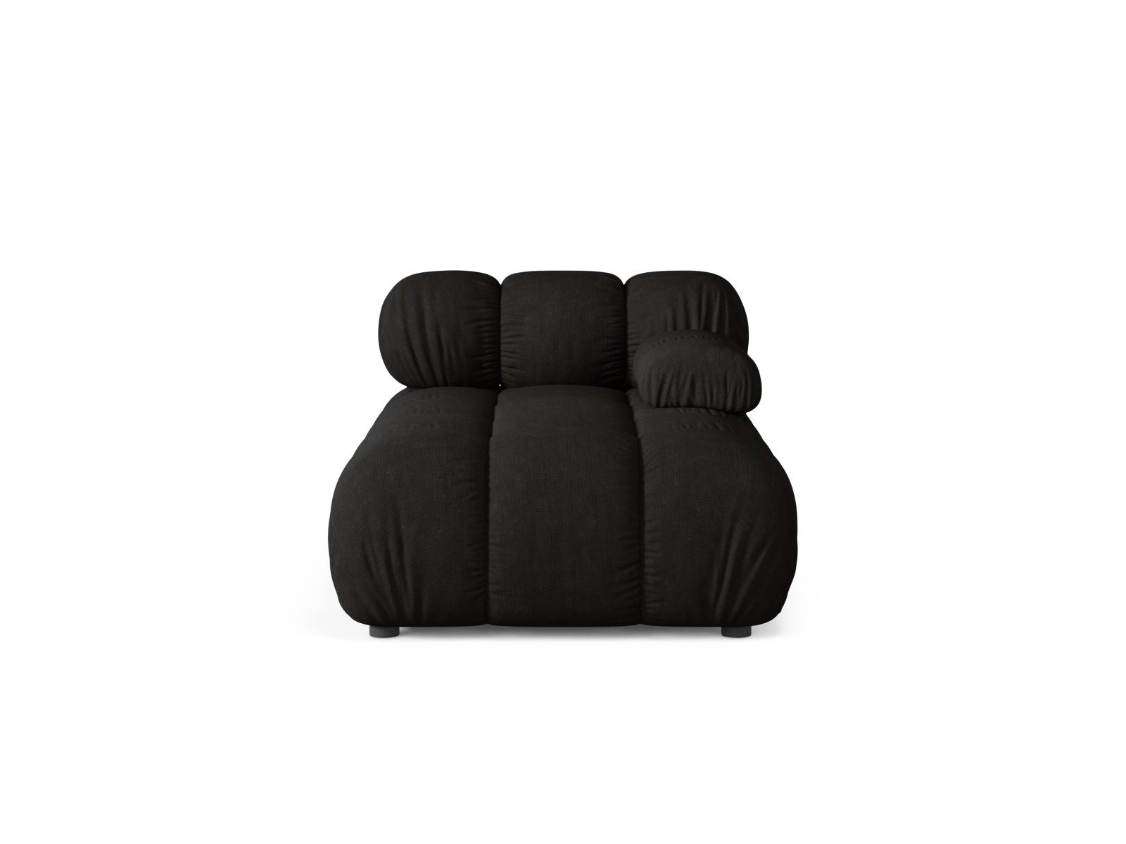 1-Sitzer Chaise Longue rechts Bellis in Black-Liberty präsentiert im Onlineshop von KAQTU Design AG. Modulares Sofa ist von Micadoni