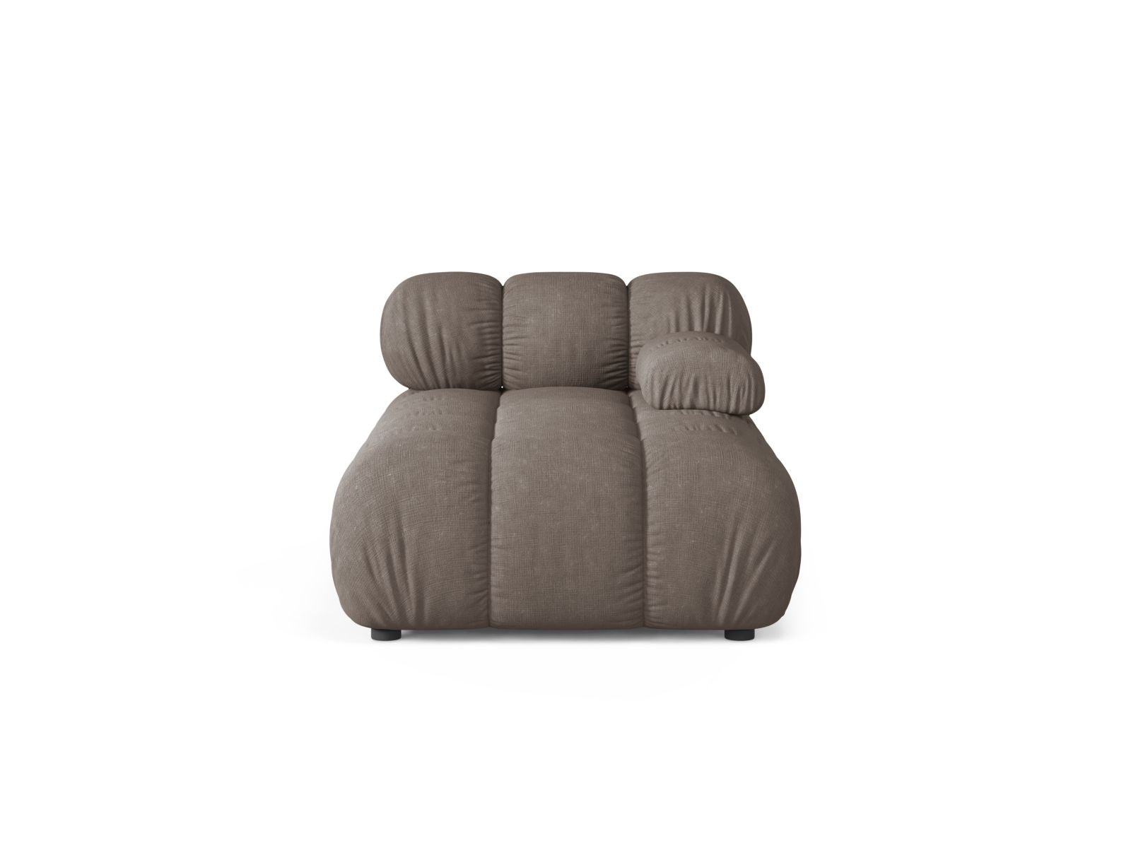1-Sitzer Chaise Longue rechts Bellis in Cappuccino-Liberty präsentiert im Onlineshop von KAQTU Design AG. Modulares Sofa ist von Micadoni