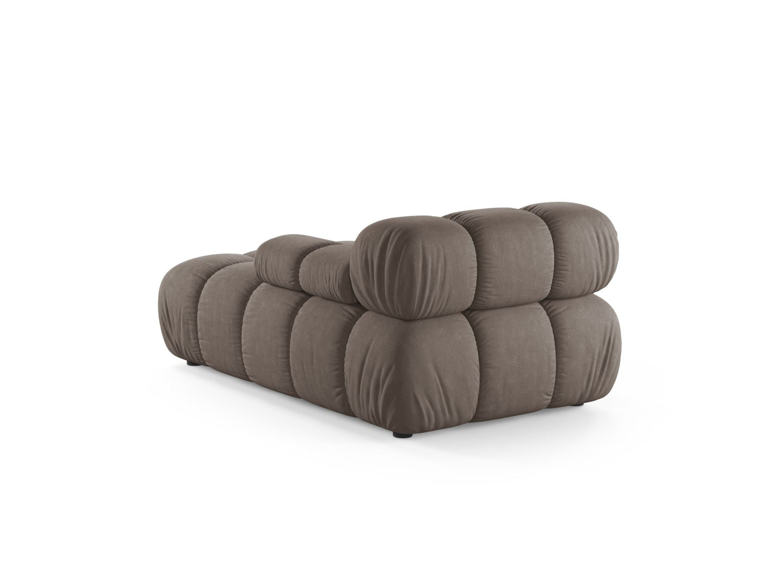1-Sitzer Chaise Longue rechts Bellis in Cappuccino-Liberty präsentiert im Onlineshop von KAQTU Design AG. Modulares Sofa ist von Micadoni